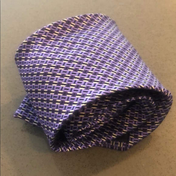 Tie Bar woven silk necktie - Picture 6 of 8